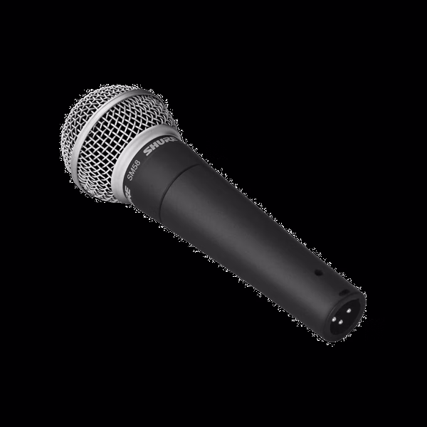 Detall del Shure SM58 amb reixa metàl·lica
